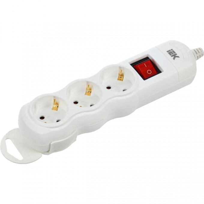 Колодка удлинителя 3-мест. с выключателем РПр03В IEK WYP10-D-KP-16-03-ZKS-K01 Колодка удлинителя 3-мест. с выключателем РПр03В IEK WYP10-D-KP-16-03-ZKS-K01