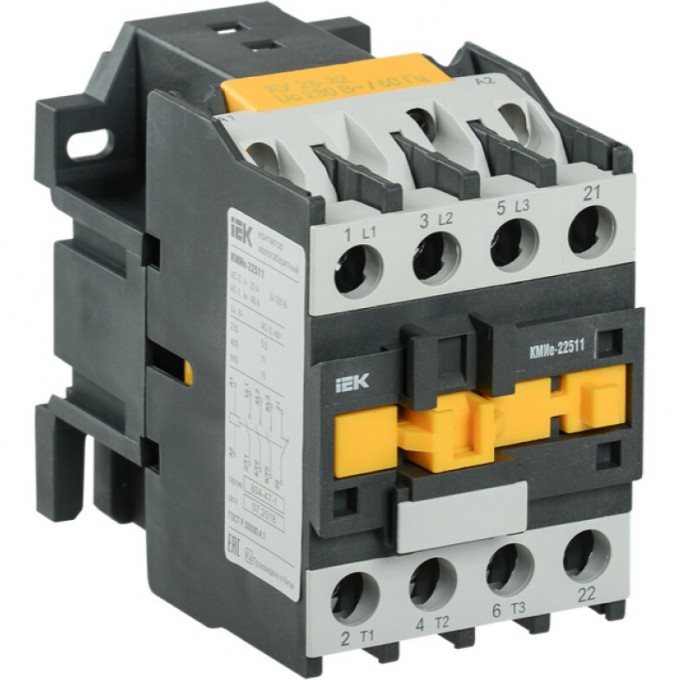 Контактор IEK КМИе-22510 25А 110В/АС3 1НО - KKME21-025-110-10 Контактор IEK КМИе-22510 25А 110В/АС3 1НО - KKME21-025-110-10