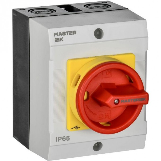 Переключатель кулачковый IEK 10А (сх. 90) в боксе закрытая рукоятка аварийный MI-CS22-010-090