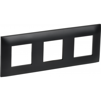 Рамка 3-местная IEK SKANDY SK-F03Bl черный