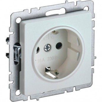 Розетка 1-местная с заземлением с защитными шторками 16А IEK BRITE РС14-1-0-БрЖ жемчуг - BR-R14-16-K36 Розетка 1-местная с заземлением с защитными шторками 16А IEK BRITE РС14-1-0-БрЖ жемчуг - BR-R14-16-K36