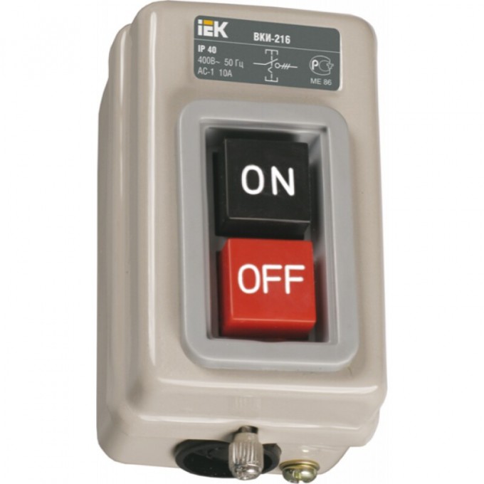 Выключатель IEK ВКИ-216 3Р 10А 230/400В IP40 - KVK20-10-3 Выключатель IEK ВКИ-216 3Р 10А 230/400В IP40 - KVK20-10-3