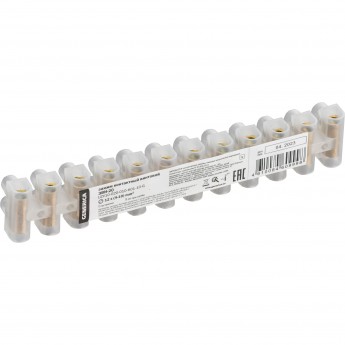 Зажим винтовой IEK GENERICA ЗВИ-20 4-10мм2 12пар